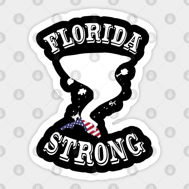 Florida Strong after Hurricane Ian Sticker by K0tK0tu